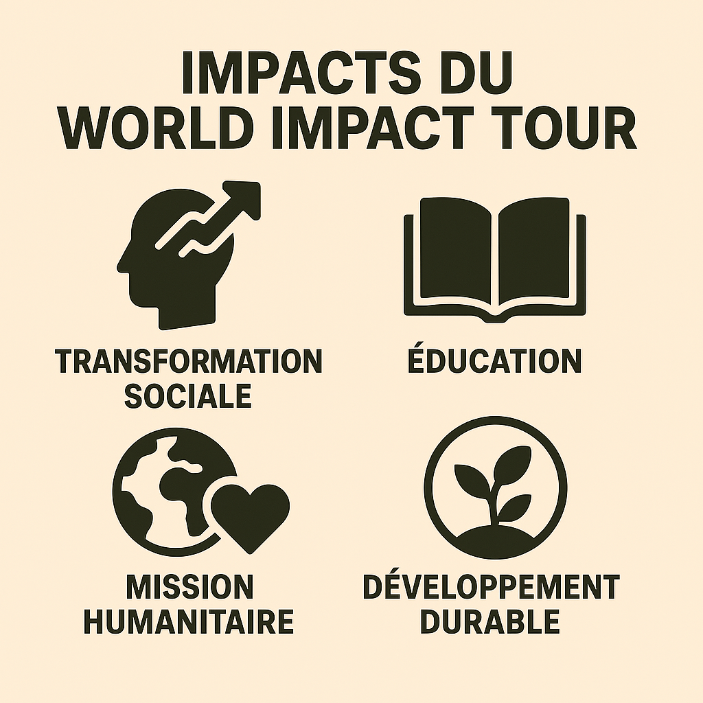 Impact mésurable attendu du WORLD IMPACT TOUR.