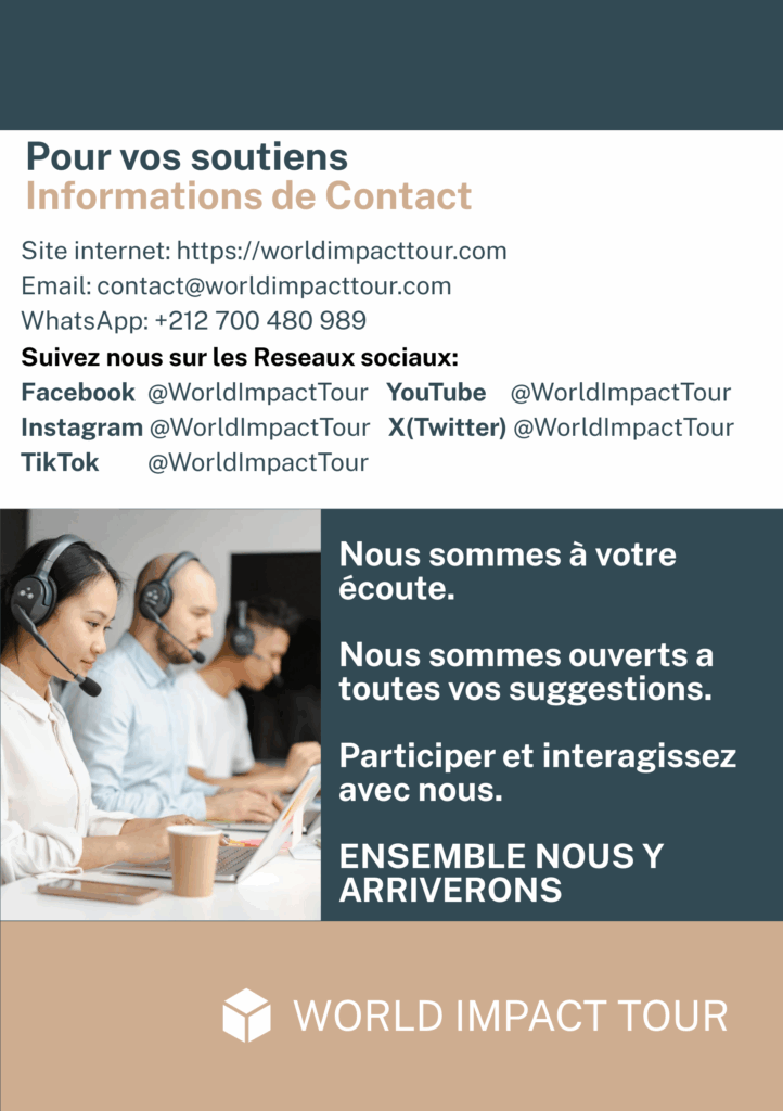Recrutement d’un Téléconseillers WORLD IMPACT TOUR Recrutement d’un Téléconseillers WORLD IMPACT TOUR